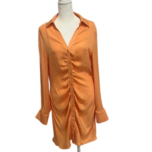 BB Dakota orange shirt dress - Picture 1 of 3